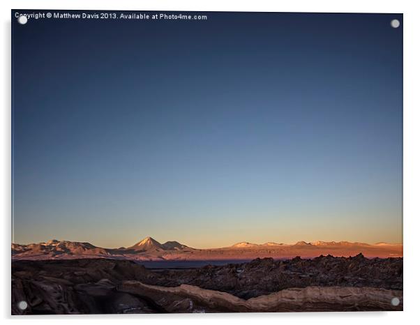 Atacama Desert Acrylic by Matthew Davis