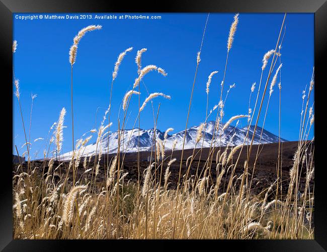 Mountains in the Distance Framed Print by Matthew Davis