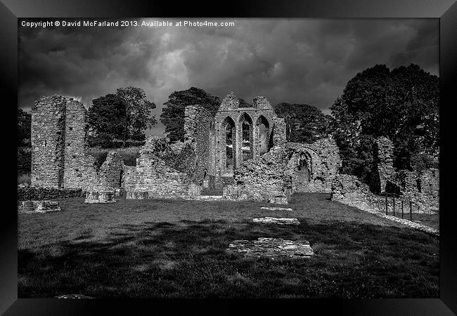 Inch Abbey, Downpatrick Framed Print by David McFarland