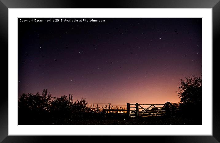 gateway to heaven Framed Mounted Print by paul neville