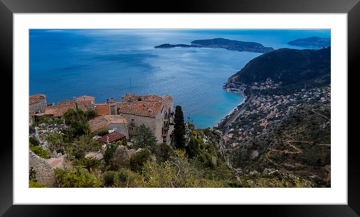 The view from Eze Framed Mounted Print by Nigel Jones