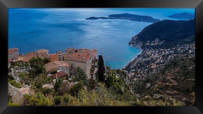 The view from Eze Framed Print by Nigel Jones