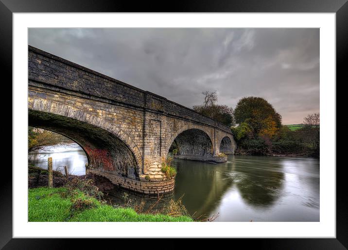New Bridge River Taw Framed Mounted Print by Dave Wilkinson North Devon Ph