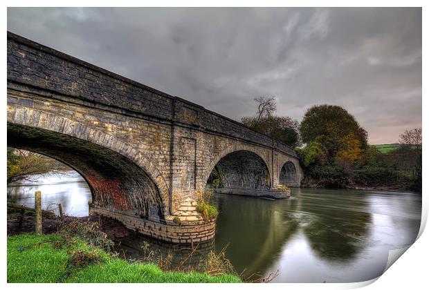 New Bridge River Taw Print by Dave Wilkinson North Devon Ph