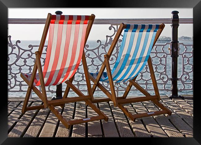 Deck chairs Framed Print by James Mc Quarrie