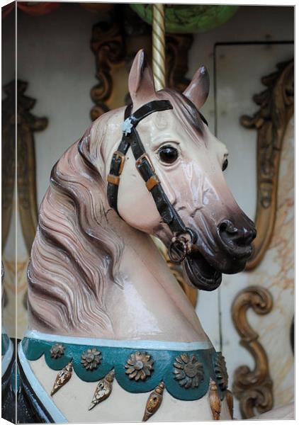 Carousel Horse 2 Canvas Print by Lynette Holmes