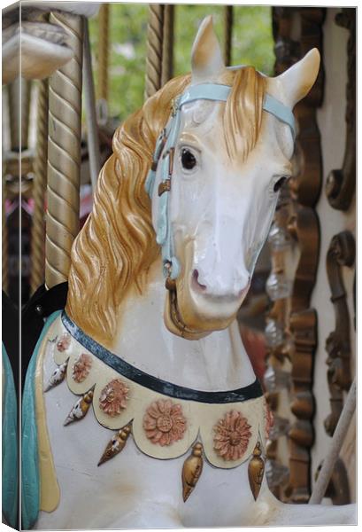 Carousel Horse 4 Canvas Print by Lynette Holmes