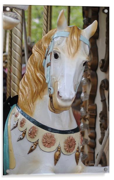 Carousel Horse 4 Acrylic by Lynette Holmes