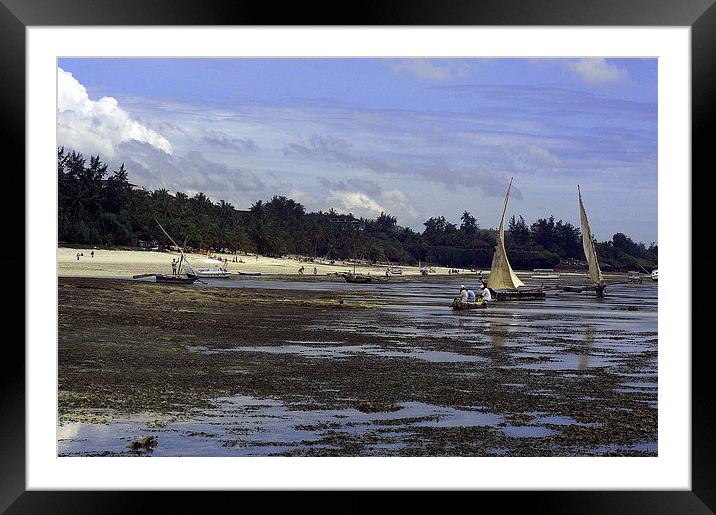 JST2666 Shanzu beach, Mombasa Framed Mounted Print by Jim Tampin