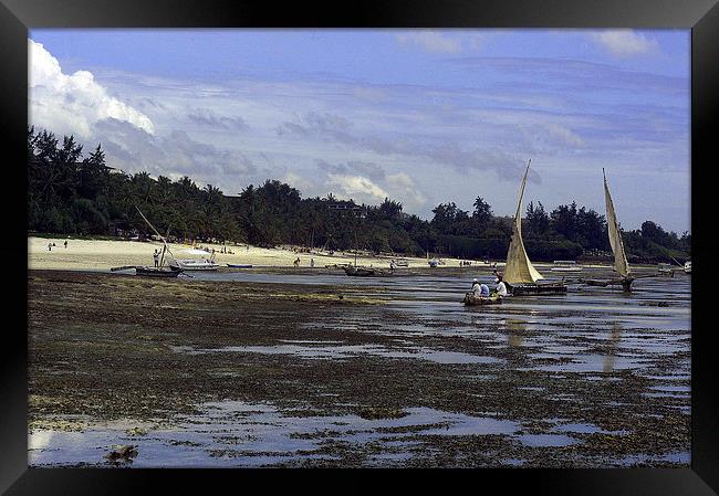JST2666 Shanzu beach, Mombasa Framed Print by Jim Tampin