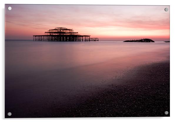 Brighton Pier Acrylic by James Mc Quarrie