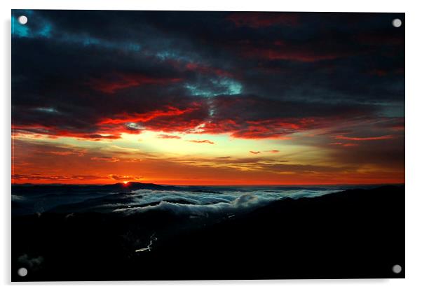Highland sunrise Acrylic by Macrae Images