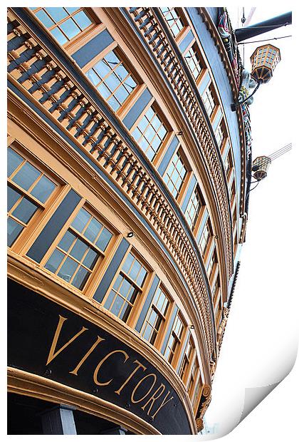 HMS Victory Print by Graham Custance