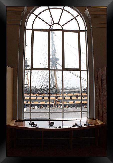 HMS Victory Framed Print by Graham Custance