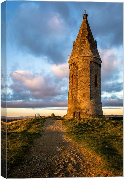Hartshead Pike Autumn Sunset Canvas Print by Andy McGarry