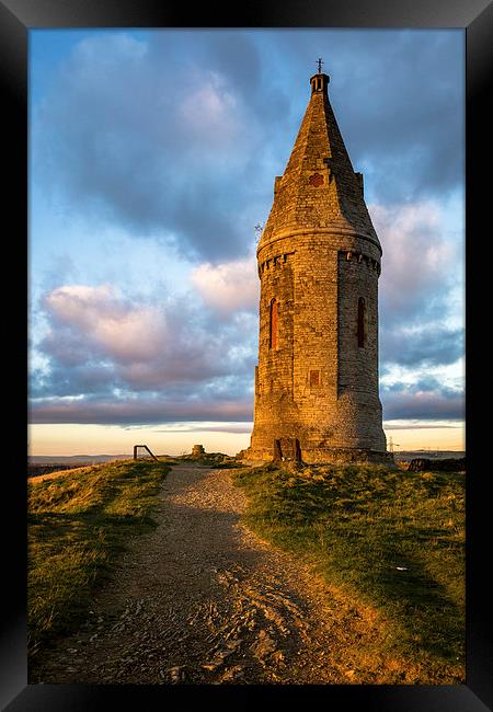 Hartshead Pike Autumn Sunset Framed Print by Andy McGarry