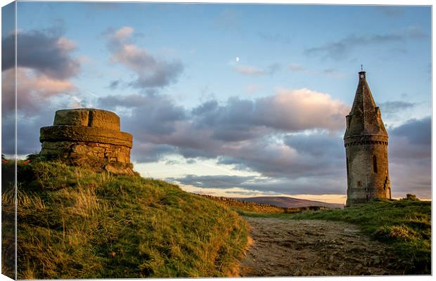 Hartshead Pike, Autumn Sunlight Canvas Print by Andy McGarry