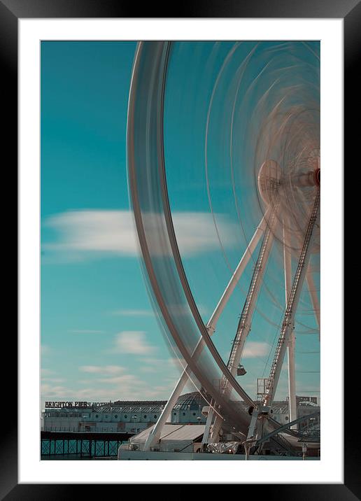 The Brighton Wheel Framed Mounted Print by James Ward