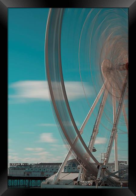 The Brighton Wheel Framed Print by James Ward