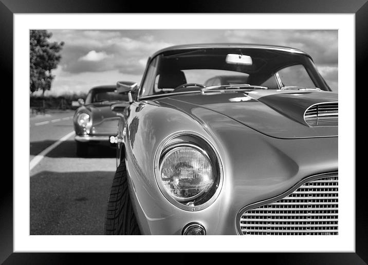 Aston Martin Framed Mounted Print by Sarah Pymer