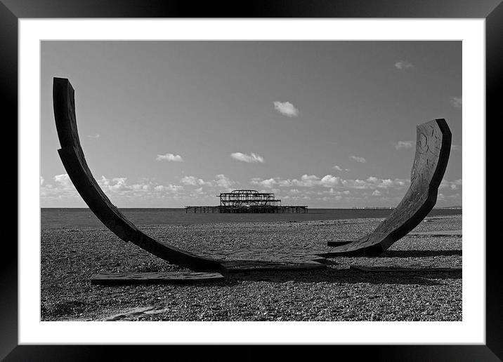 Passacaglia and West Pier, Brighton Framed Mounted Print by James Ward