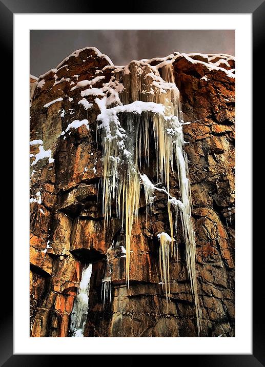 Rock and Ice Framed Mounted Print by heather rivet