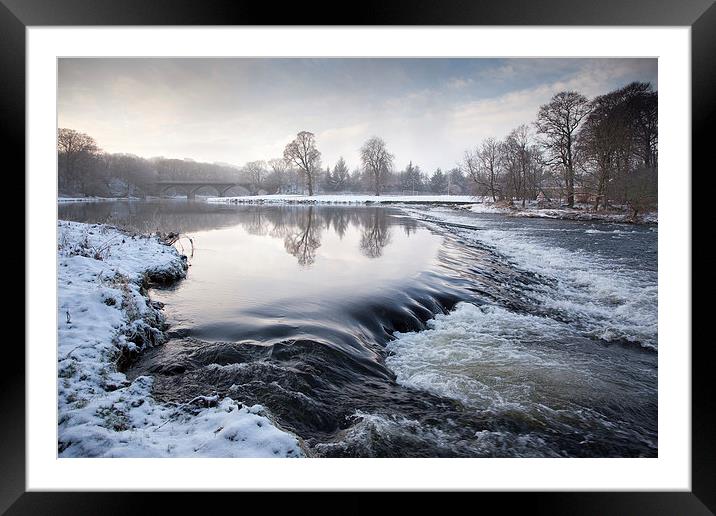 Winter Chill Framed Mounted Print by Mike Stephen