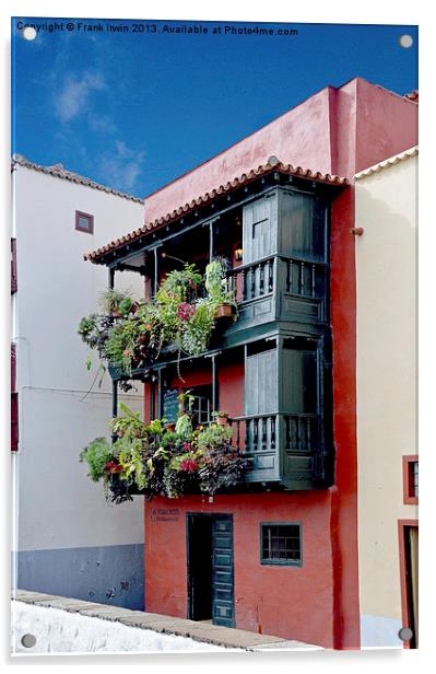 A typical urban house in Funchal Acrylic by Frank Irwin