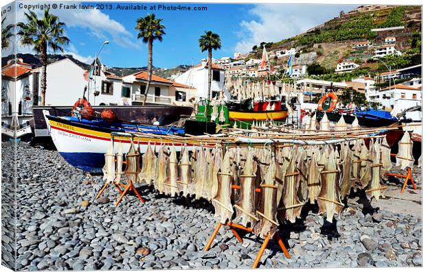 A fishing village in Ponto do Sol in Madeira Canvas Print by Frank Irwin