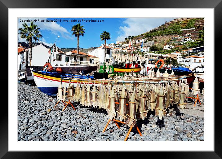 A fishing village in Ponto do Sol in Madeira Framed Mounted Print by Frank Irwin