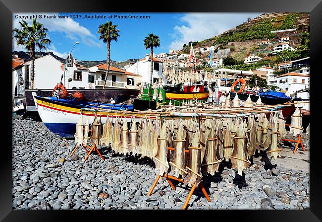 A fishing village in Ponto do Sol in Madeira Framed Print by Frank Irwin