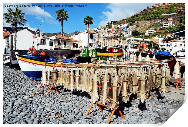 A fishing village in Ponto do Sol in Madeira Print by Frank Irwin