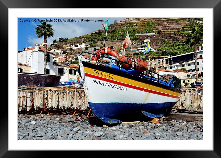 The fishing village of Ponta do Sol, Madeira Framed Mounted Print by Frank Irwin