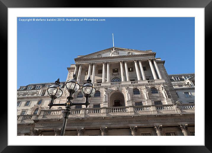 The Bank of England building Framed Mounted Print by stefano baldini