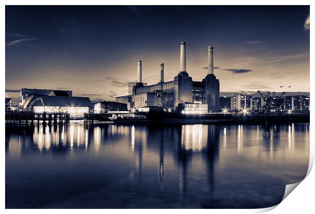Battersea Power Station London Print by Ian Hufton