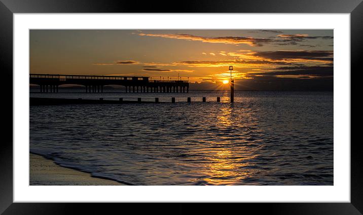 Sunrise at Boscombe Framed Mounted Print by Phil Wareham