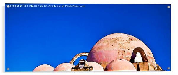Chania roof domes Acrylic by Rod Ohlsson
