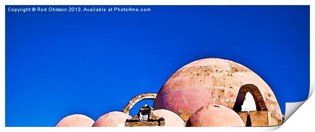Chania roof domes Print by Rod Ohlsson