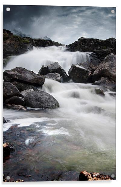 Atmospheric Glencoe River Acrylic by Keith Thorburn EFIAP/b