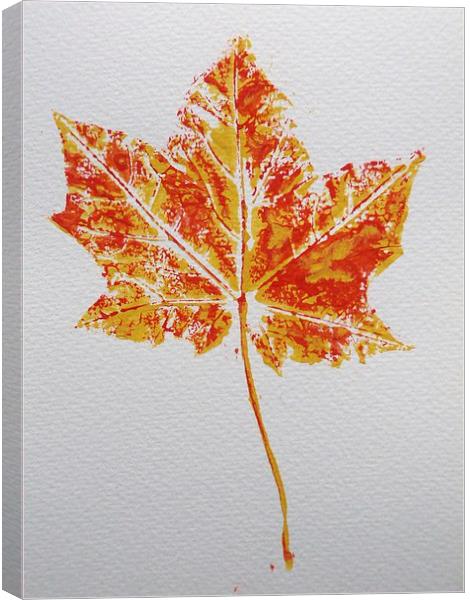 Maple leaf print Canvas Print by Jennifer Henderson