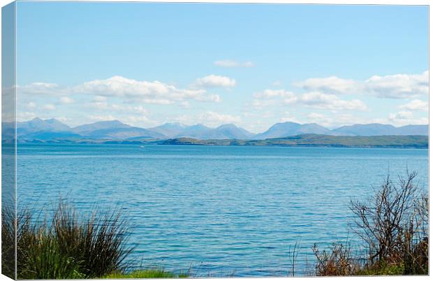 Scotland from the Isle of Mull Canvas Print by Lynette Holmes