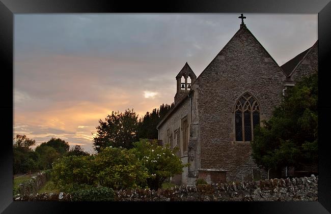 Church at South Moreton Oxfordshire Framed Print by Ian Lewis