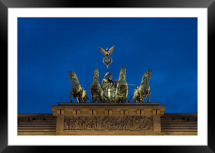 Brandenburg Gate 2 Framed Mounted Print by James Mc Quarrie
