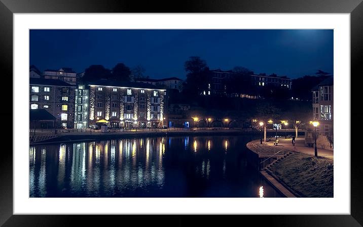 Evening at the quayside Framed Mounted Print by Andy dean