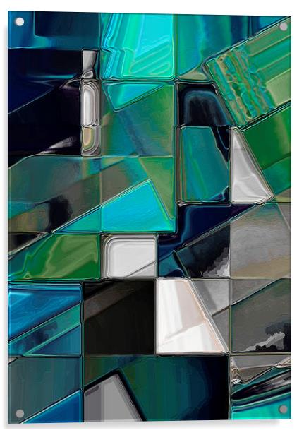 Mosaic II Acrylic by Nicola Hawkes
