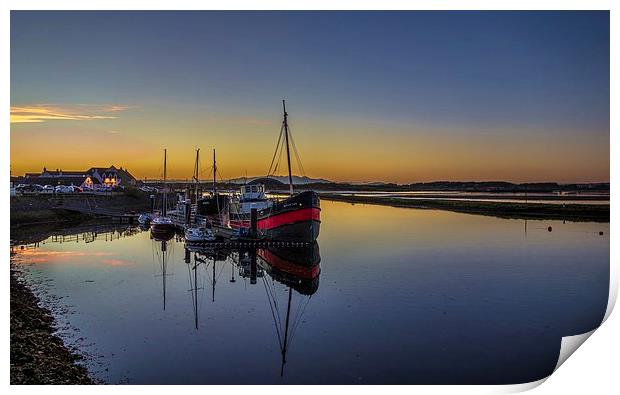Irvine Harbour at Dusk Print by Tylie Duff Photo Art
