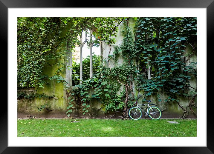 Bike at St Dunstan Framed Mounted Print by Vitor Da Silva