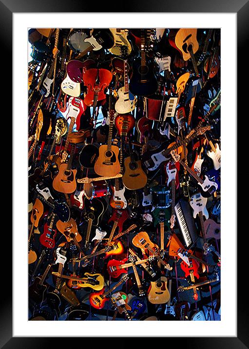 Music Everywhere Framed Mounted Print by Karen Harding