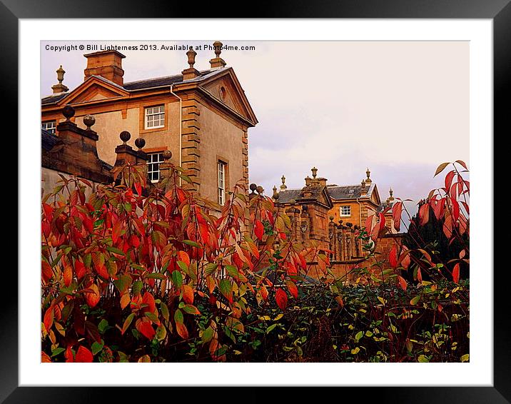 Chatelherault , a different view . Framed Mounted Print by Bill Lighterness