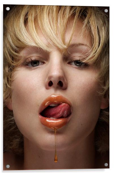 honey lips Acrylic by Silvio Schoisswohl